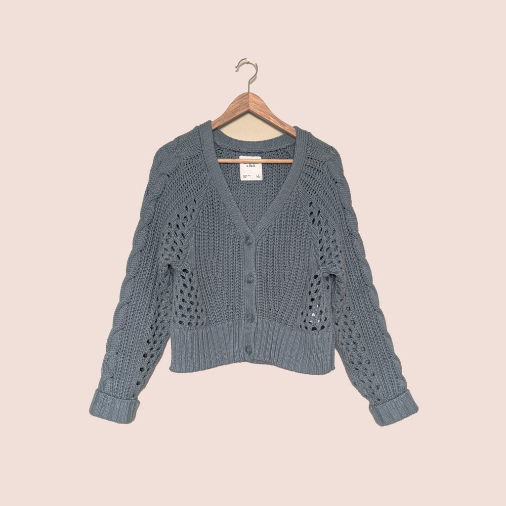 Cropped Chunky Knitted Cardigan